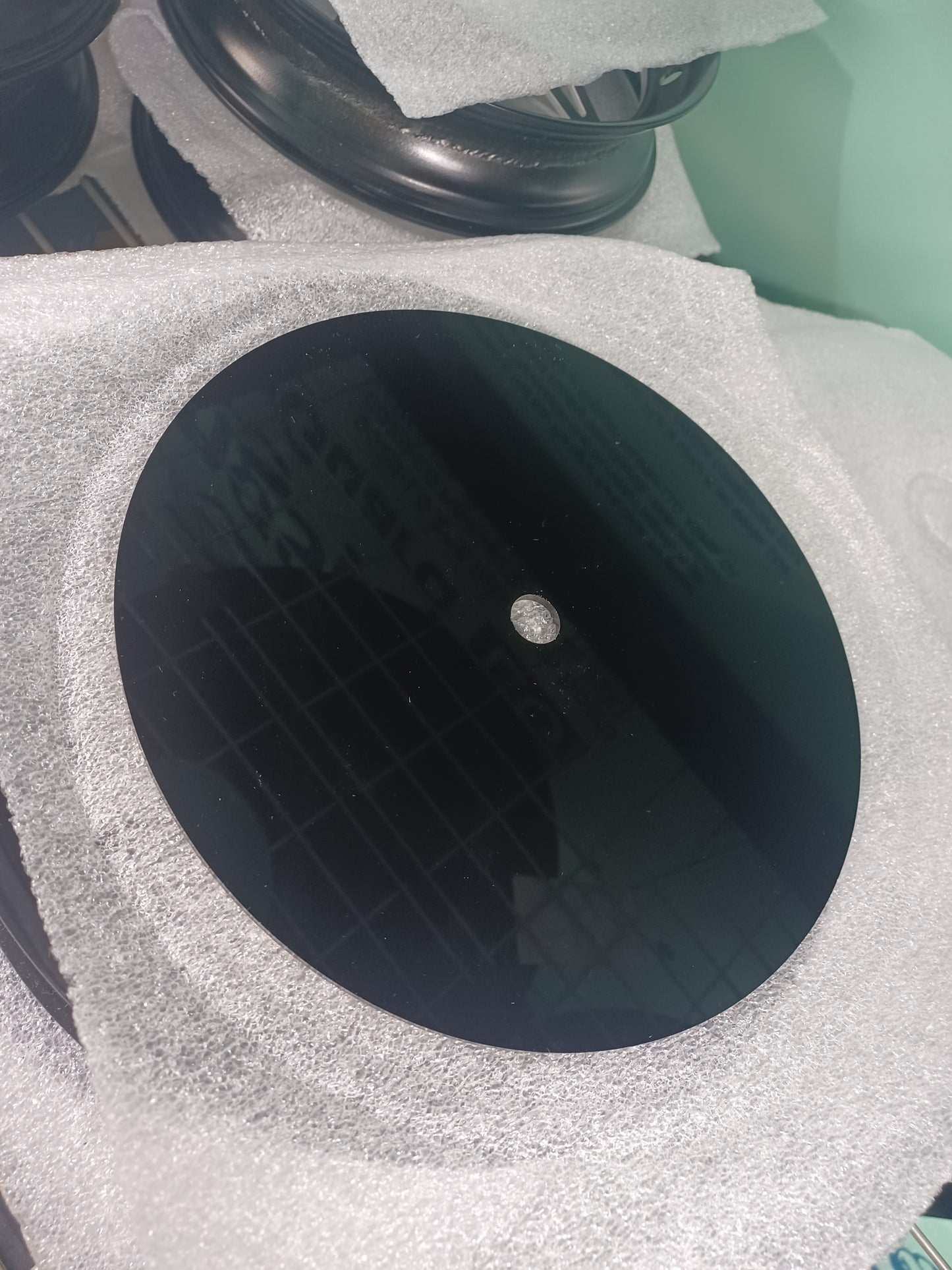 Acrylic staging plates- 10 inch wheels